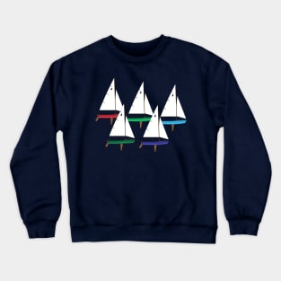 Blue Jay Sailboats Racing Crewneck Sweatshirt